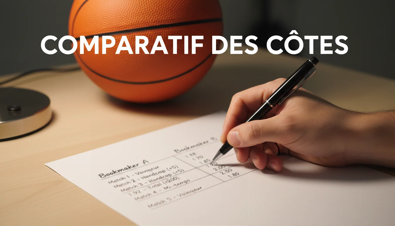 Comparatif des cotes NBA entre bookmakers français